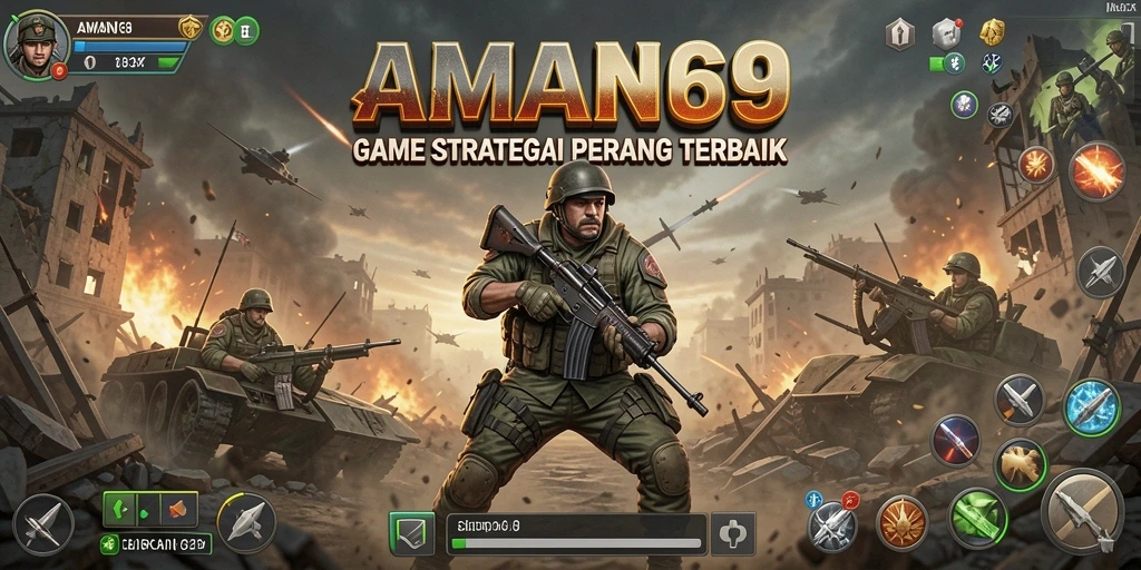 Tampilan gameplay AMAN69 yang mendebarkan dan strategis.