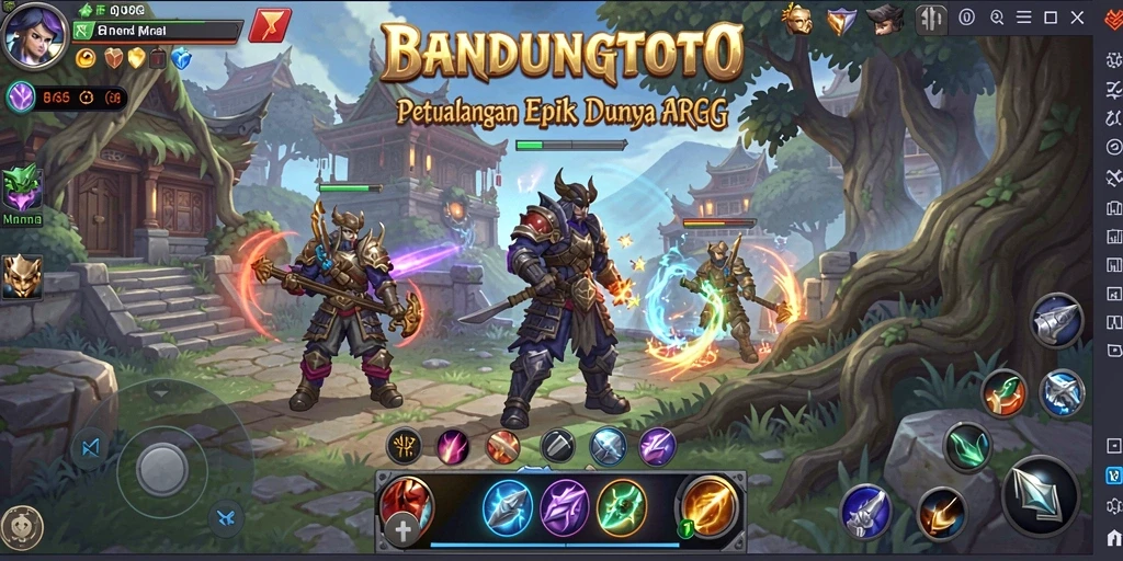 Tampilan gameplay penuh aksi dari BANDUNGTOTO.