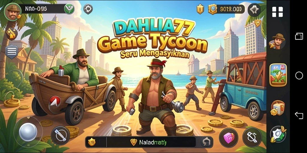 Screenshot gameplay DAHLIA77 menampilkan kebangkitan bisnis dengan strategi cerdas.