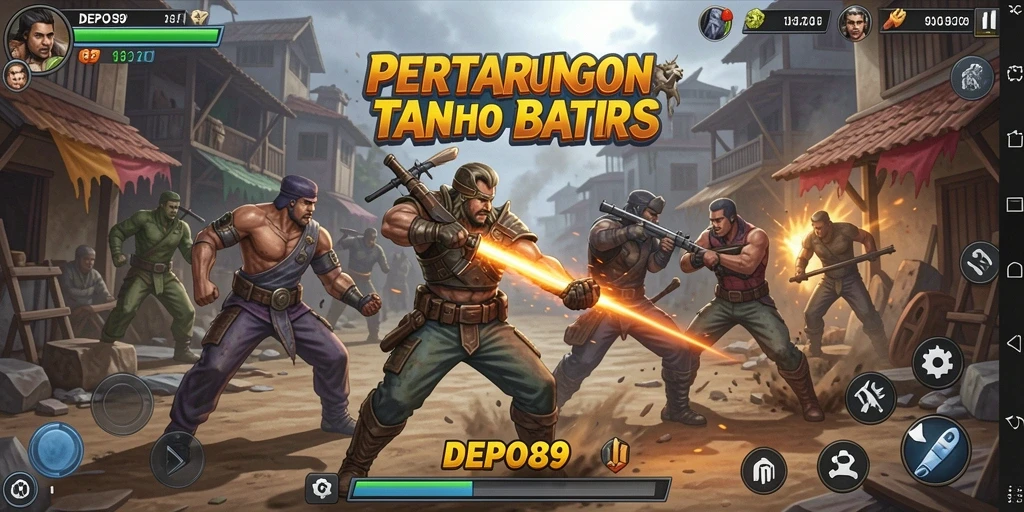 Tangkapan layar yang menunjukkan pertarungan epik di DEPO89.