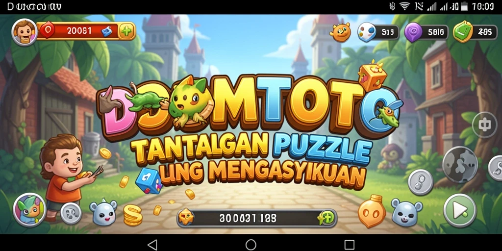 Screenshot DOMTOTO menampilkan gameplay Puzzle yang mengasyikkan dan menantang.