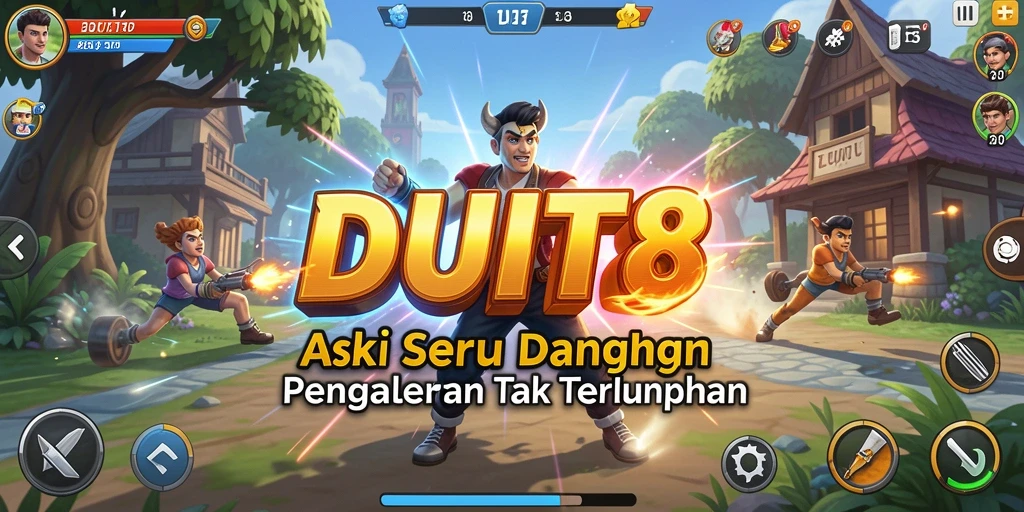 Tampilan gameplay seru dan mendebarkan di DUIT8