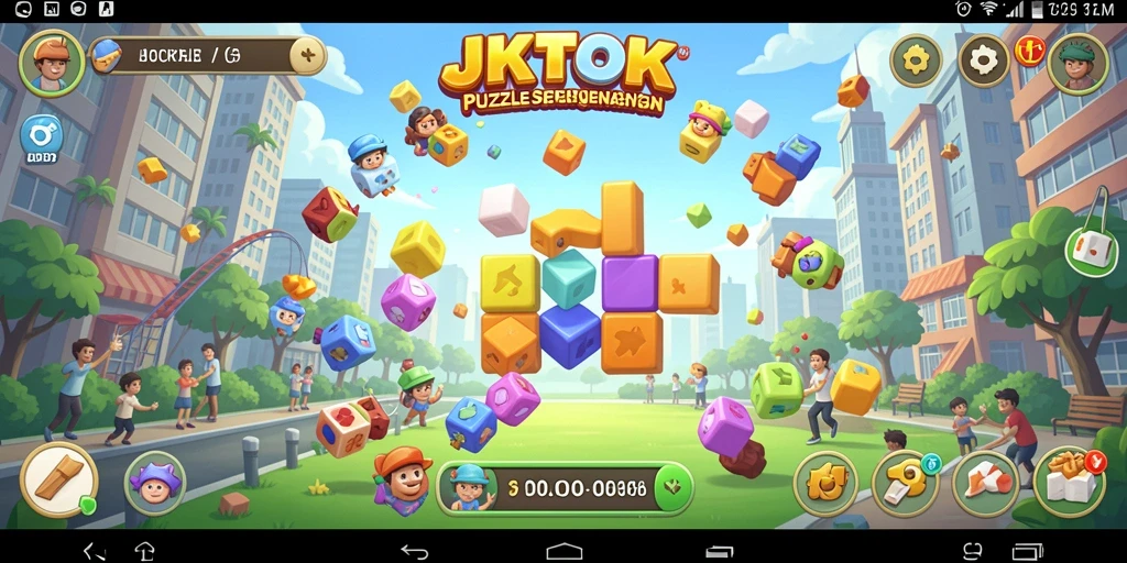 Tampilan gameplay JKTOK yang menantang dan menarik.