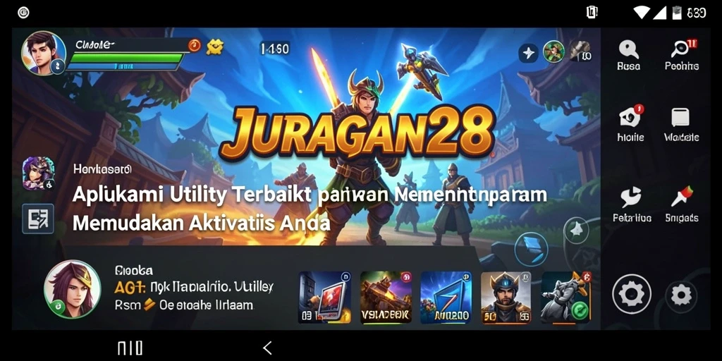 Tampilan antarmuka JURAGAN28 yang user-friendly dan praktis.