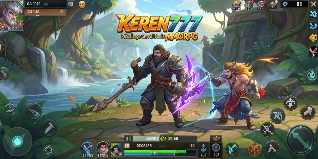Tampilan gameplay KEREN777 yang penuh aksi di dalam dunia MMORPG.