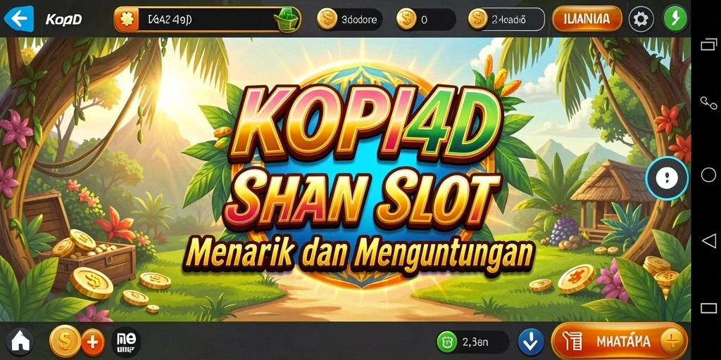 Tampilan menarik gameplay seru KOPI4D slot.