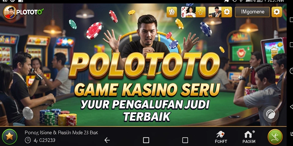 Tampilan gameplay menegangkan dari POLOTOTO yang menggambarkan keseruan Kasino.