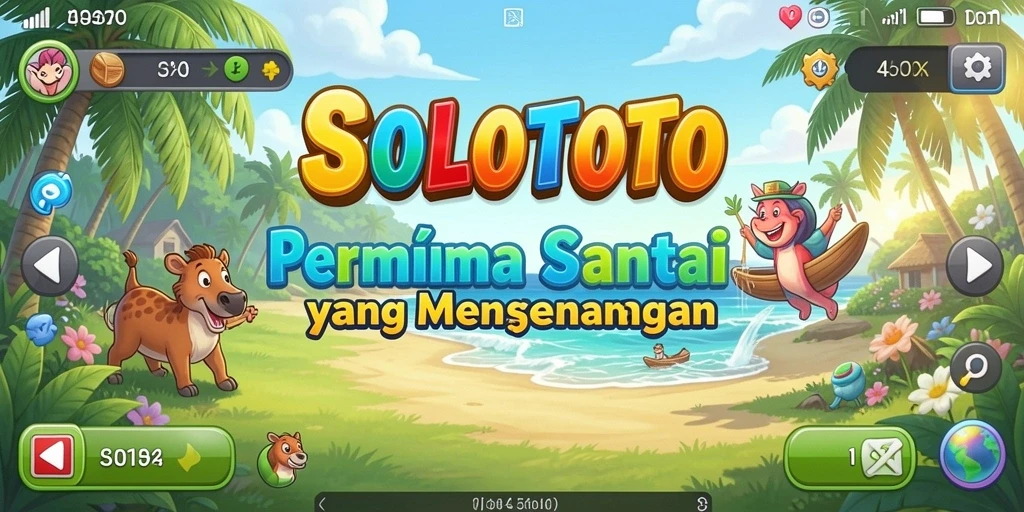 Tampilan gameplay menarik dari SOLOTOTO yang penuh warna.