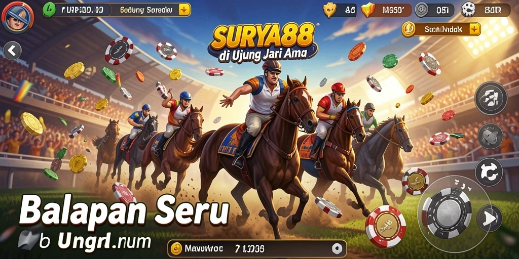 Tampilan menarik dari balapan seru di SURYA88.