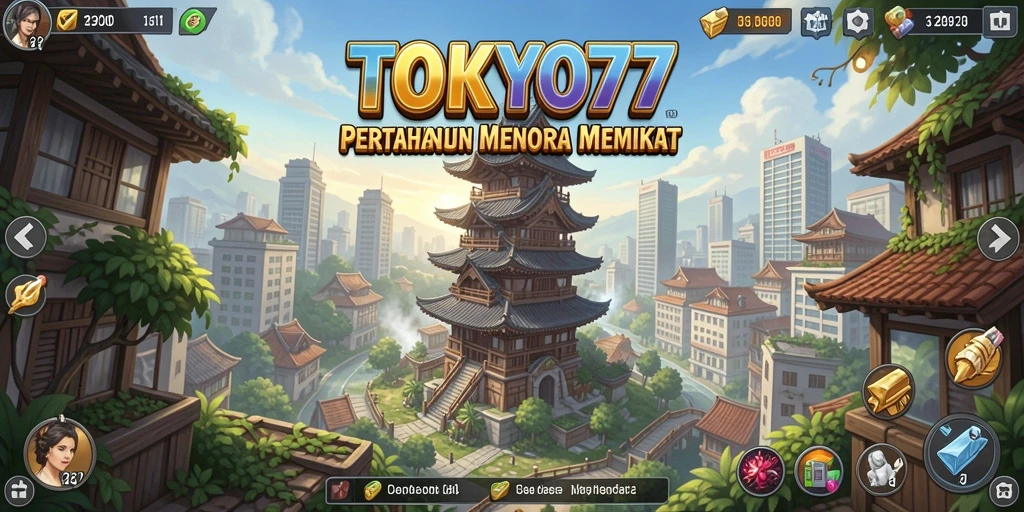 Screenshot utama menampilkan aksi seru dalam gameplay Tower Defense.