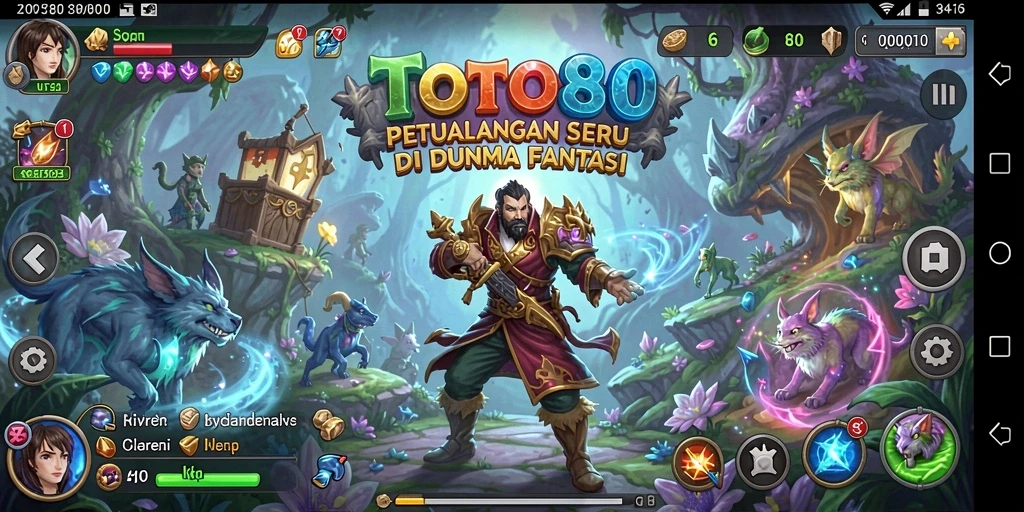 Tampilan menarik dari gameplay seru di TOTO80.
