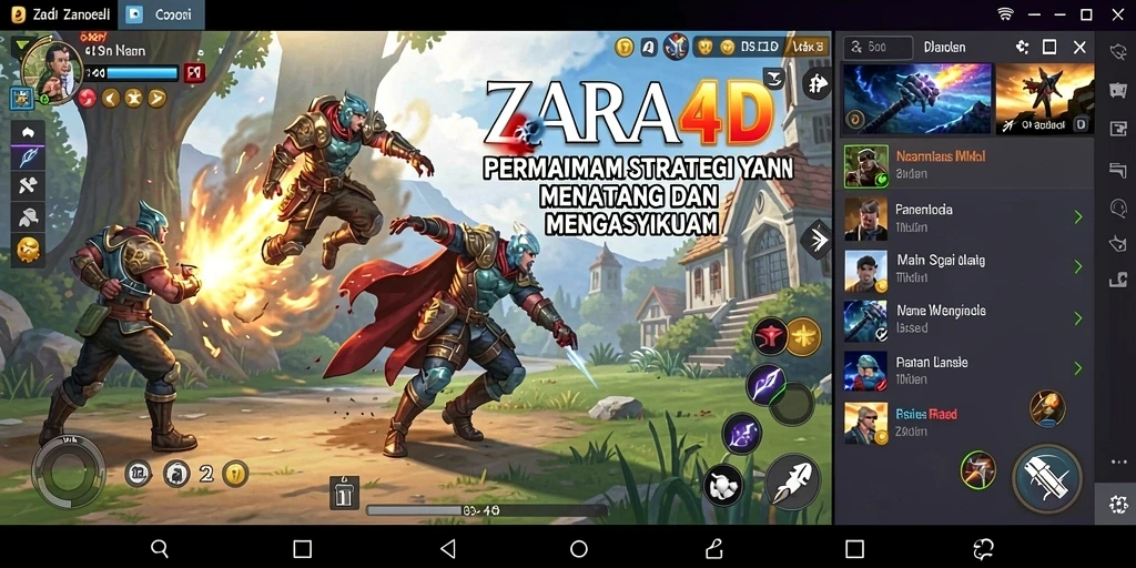 Tampilan menakjubkan dari gameplay ZARA4D yang menantang.